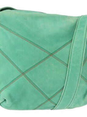 LOEWE Shoulder Bag Leather Green Auth mr1587